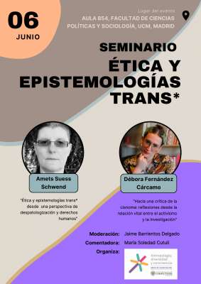 Ética y epistemologías trans. 6 de junio. 12:00